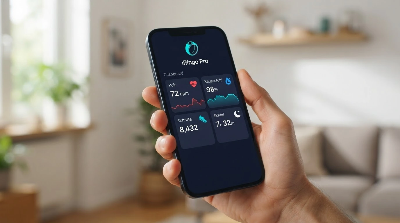iRingo Pro FitnessMax App – Puls, Sauerstoff, Schritte und Schlaf im Überblick